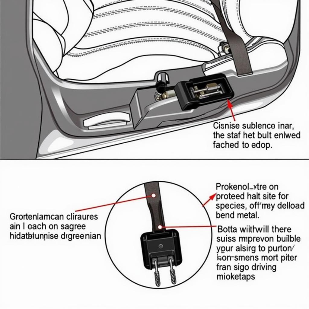 Inspecting the 2011 Mercury Mariner Seat Belt Buckle for Damage and Debris