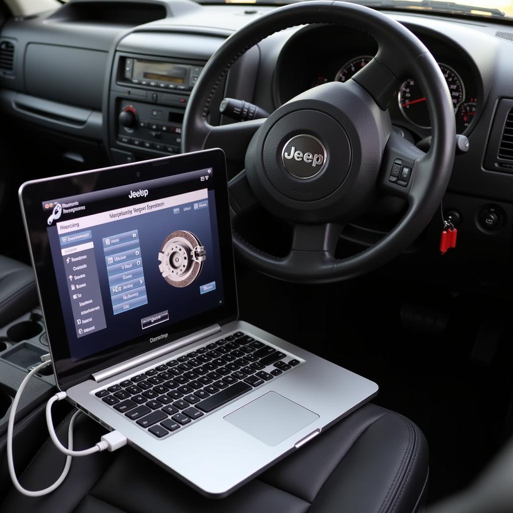 Remote diagnostics being performed on a 2012 Jeep Liberty