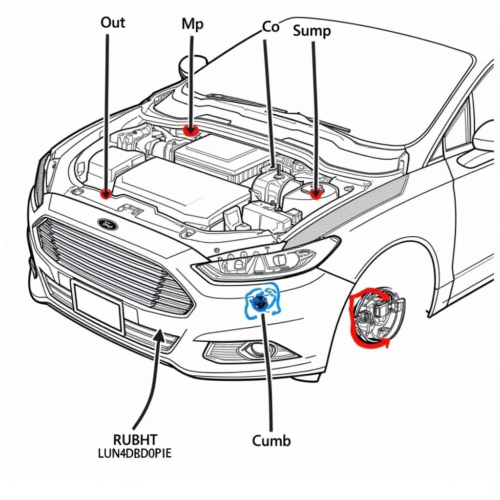 Electronic parking brake module in a 2013 Ford Fusion