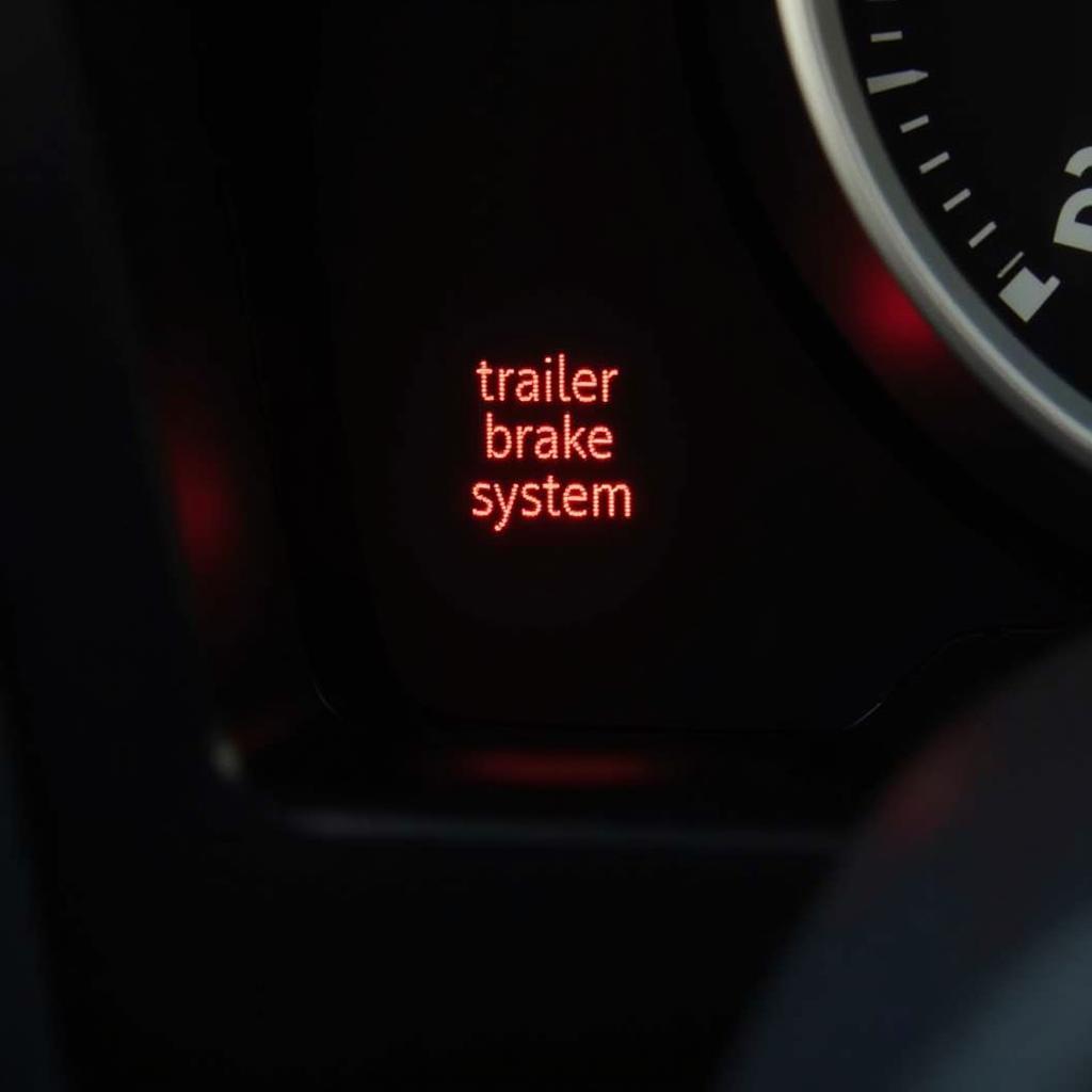 2015 Sierra Trailer Brake Warning Light on Dashboard