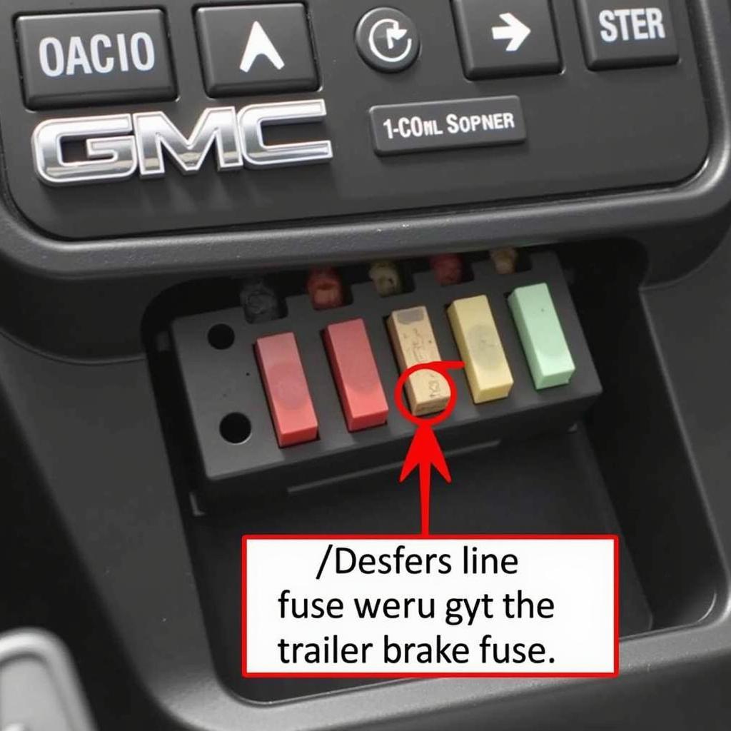 2016 GMC Trailer Brake Warning Light Fuse Location