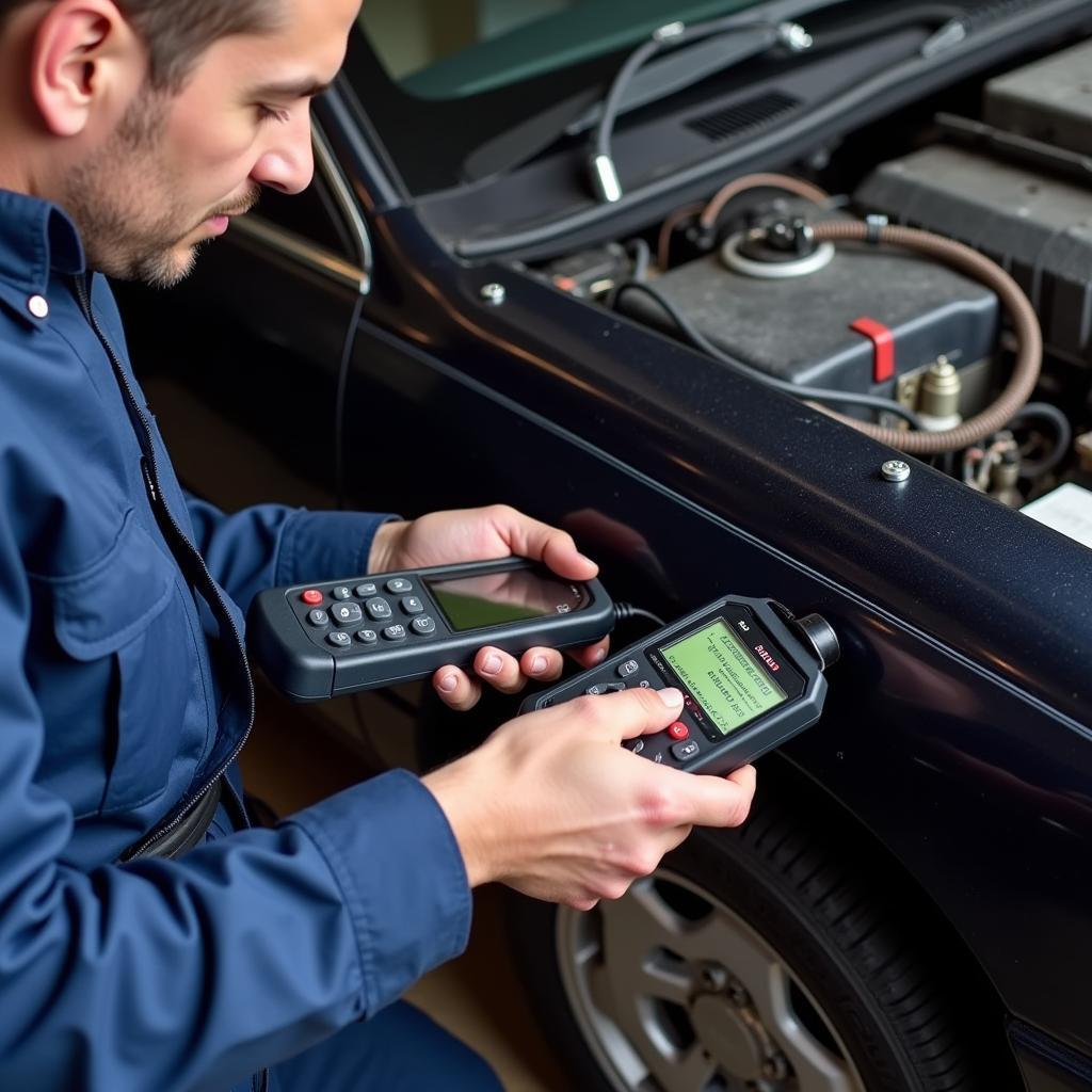 Connecting a diagnostic tool to a 1999 Buick Lesabre