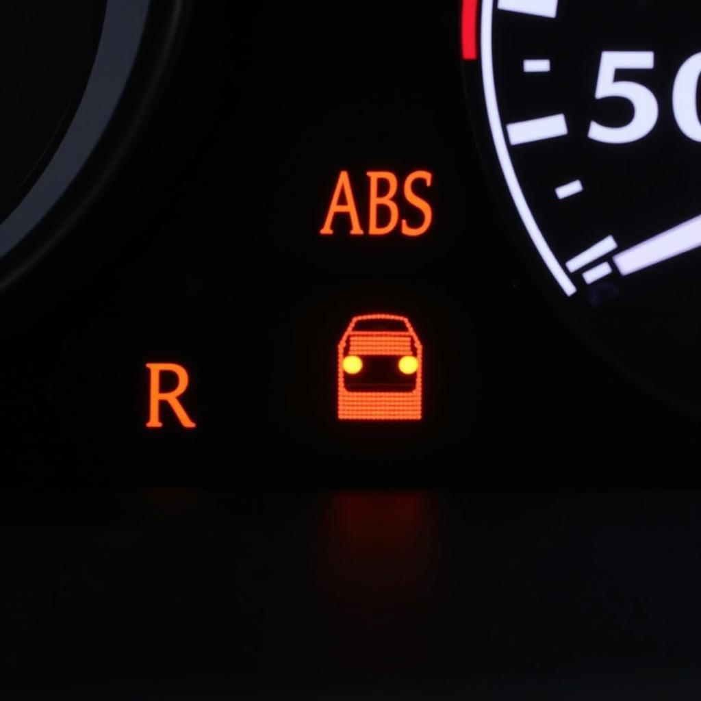 ABS, Traction Control, and Brake Warning Lights Illuminated