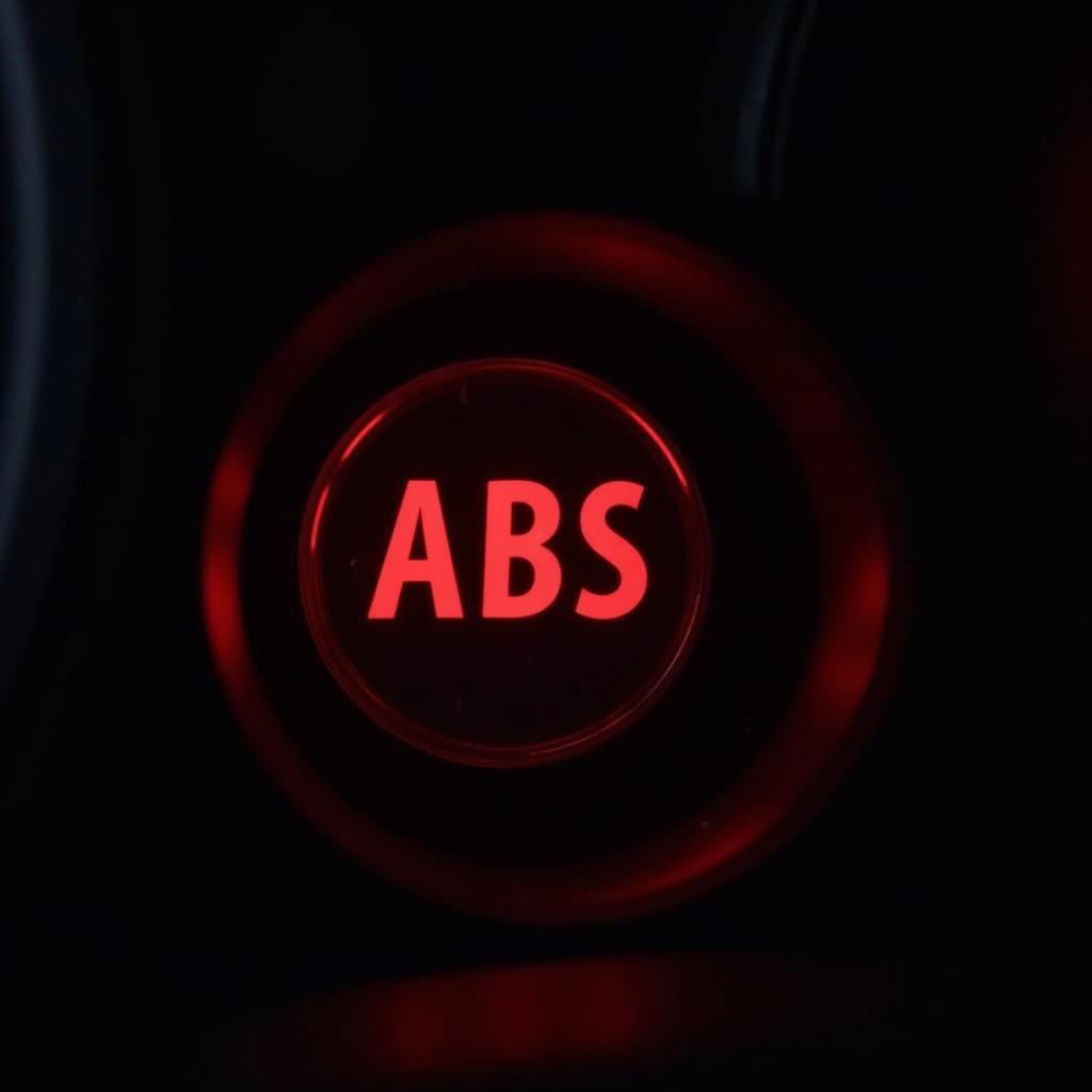 Anti-lock Brake Warning Light on Dashboard