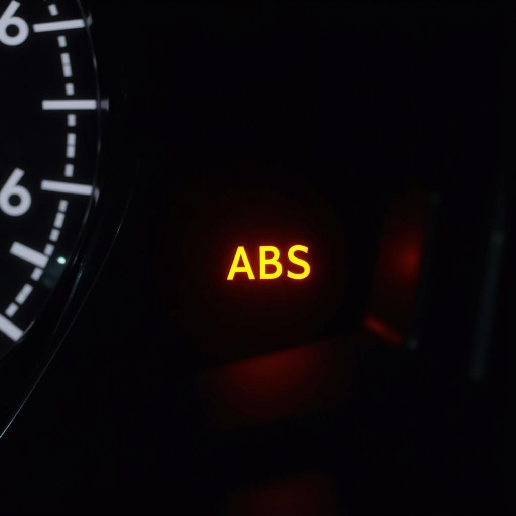 Volvo XC90 Dashboard with ABS Warning Light