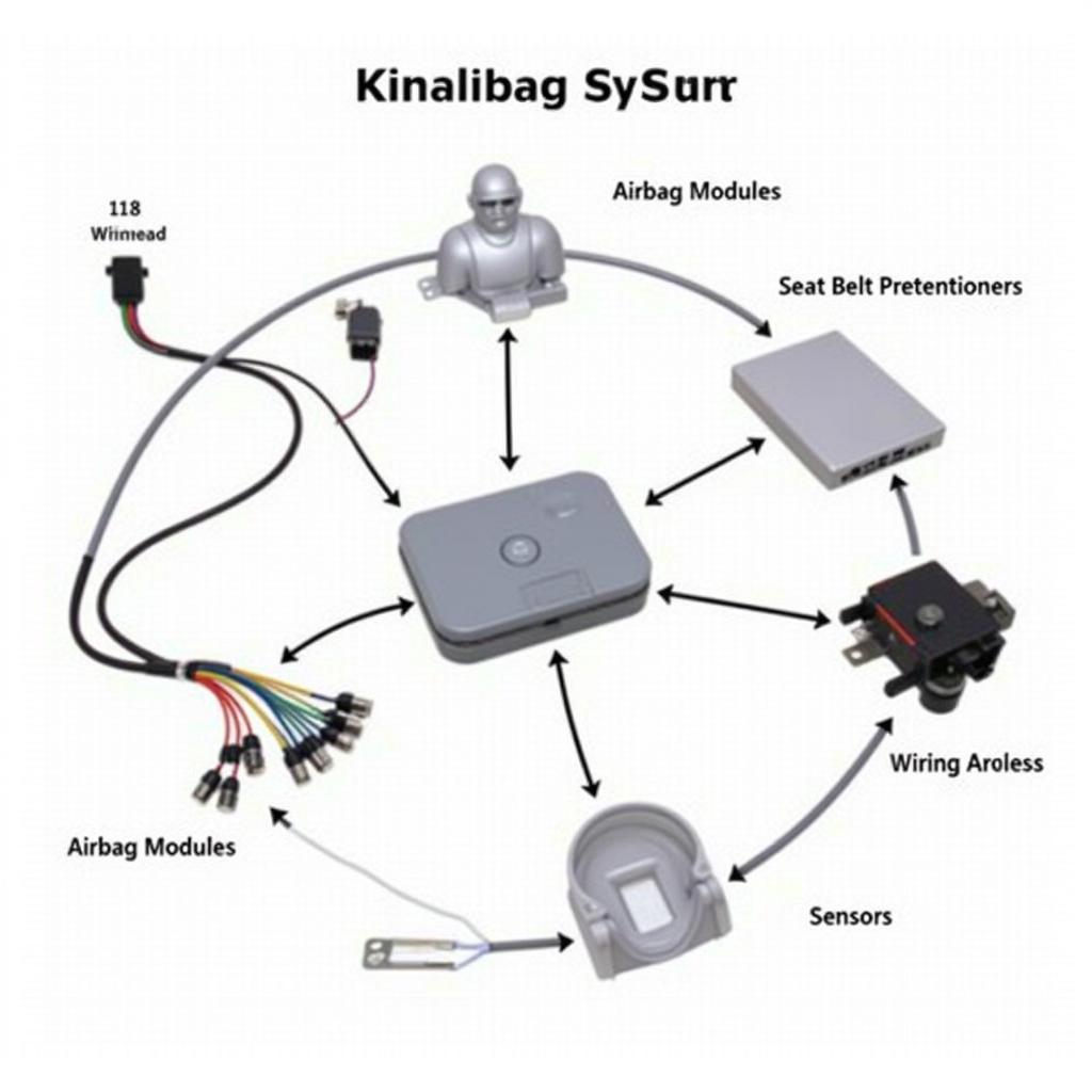 Airbag System Components Diagram