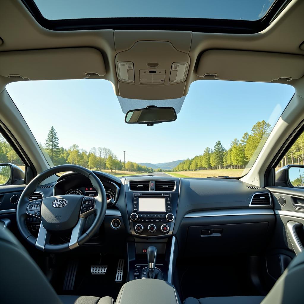 Airing out car interior to reduce VOCs