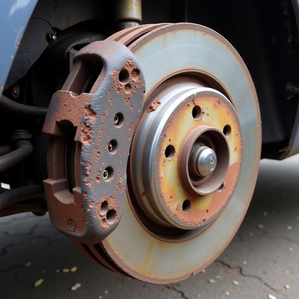 Worn Brake Pads on Alfa Romeo Giulietta