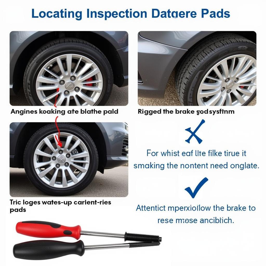 Inspecting Audi Brake Pads