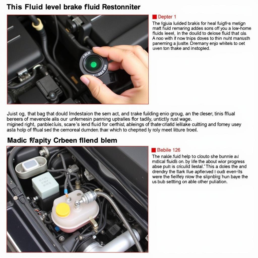 Checking the brake fluid level in an Audi Q7