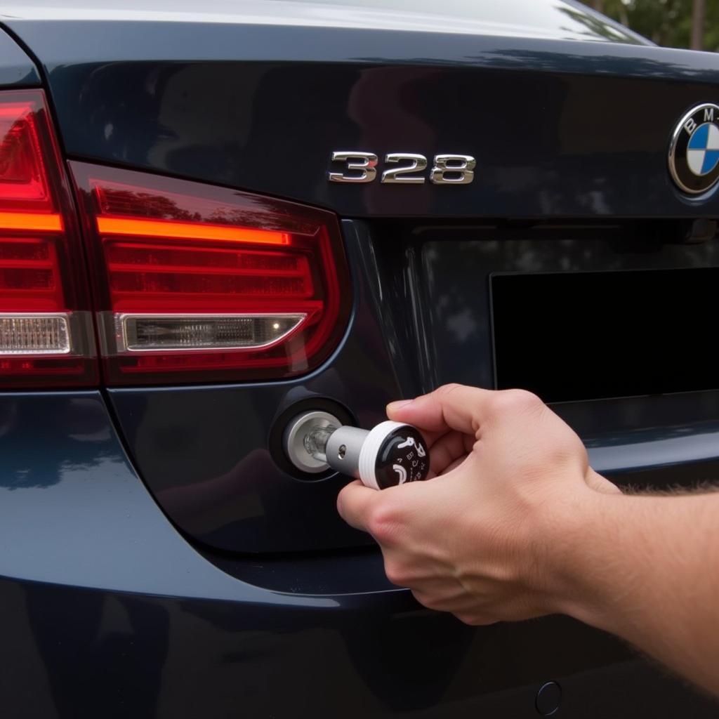 Checking the Brake Light Bulb of a BMW 328i