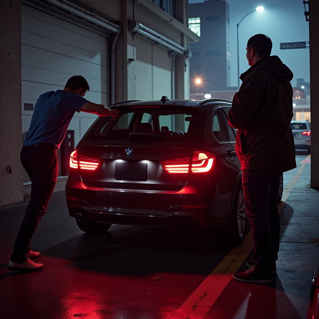 Checking a BMW Brake Light Bulb