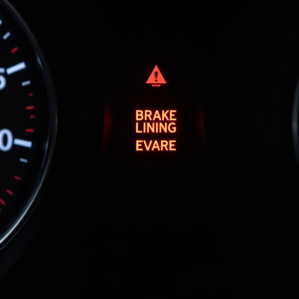 BMW X5 Brake Lining Warning Light