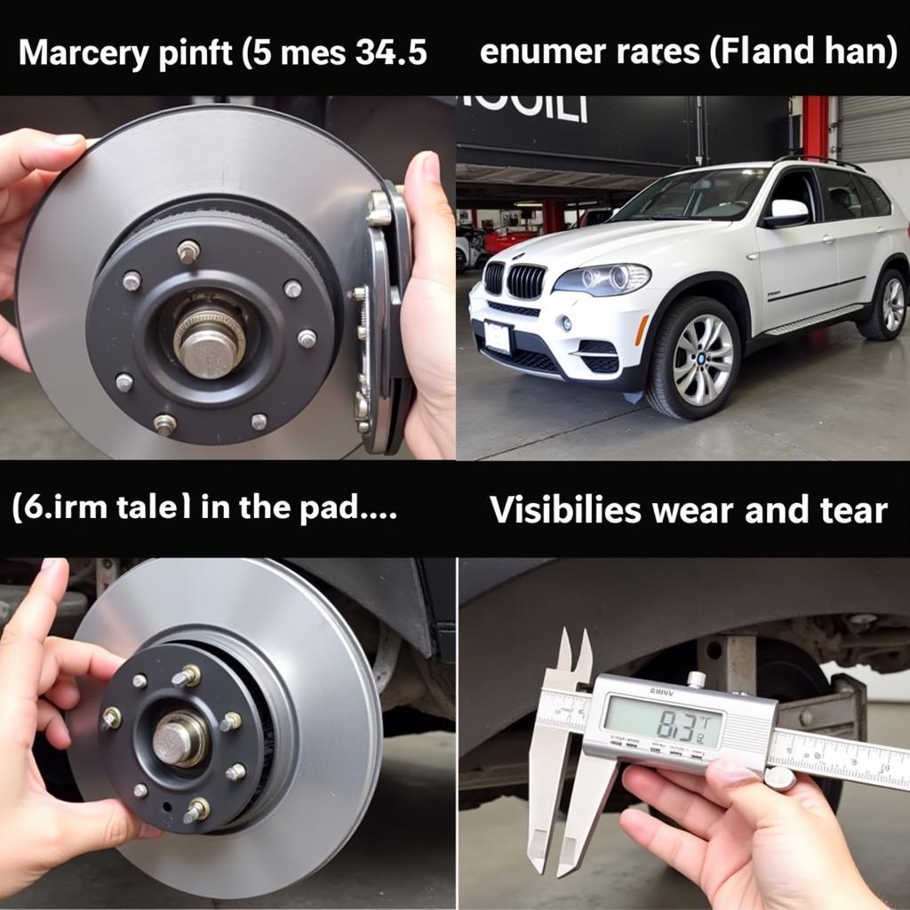 Inspecting Brake Pads on a BMW X5