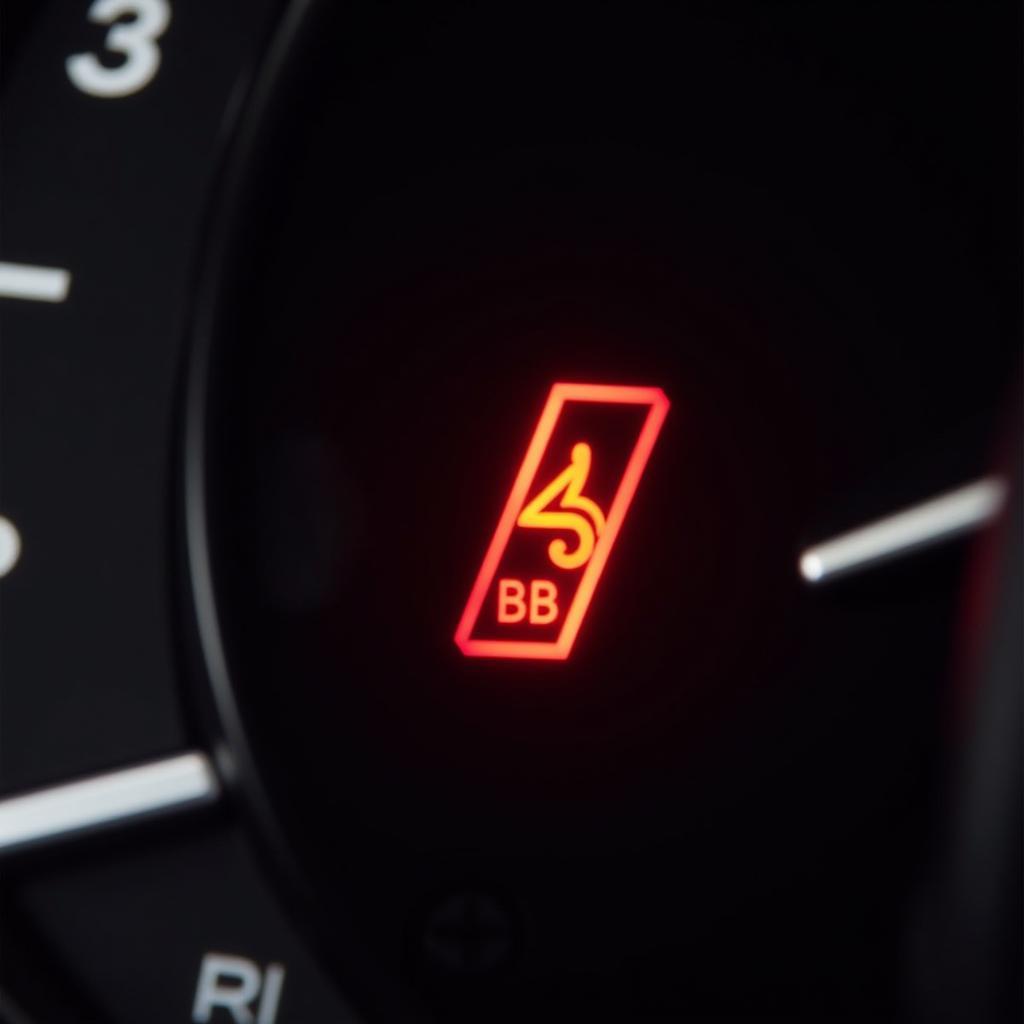 BMW X5 Dashboard Showing Red Brake Warning Light