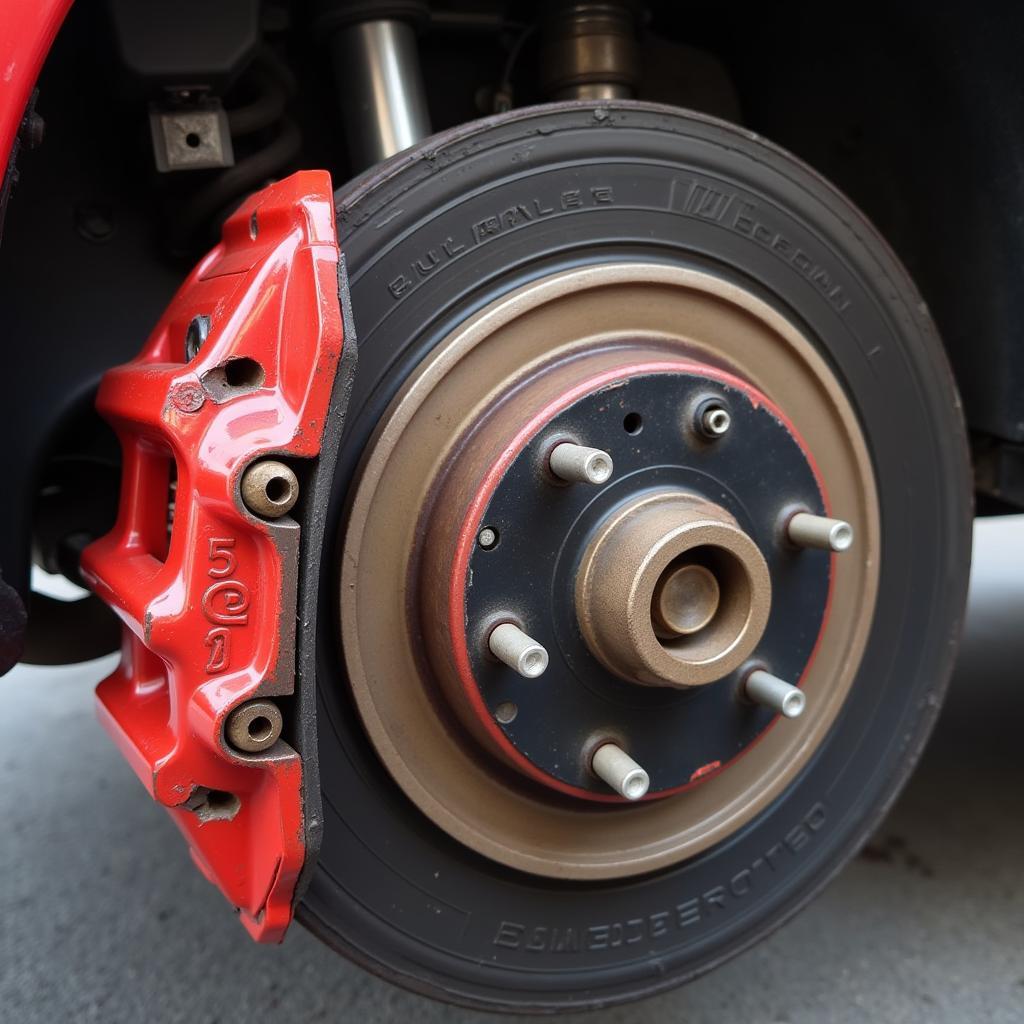 Brake caliper malfunction leading to electronic park brake failure