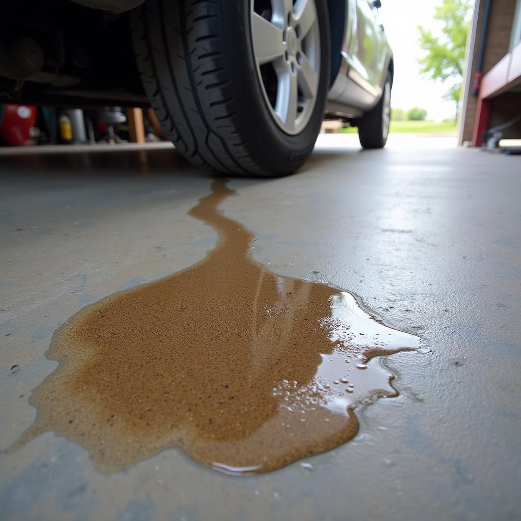 Brake Fluid Leak on Driveway