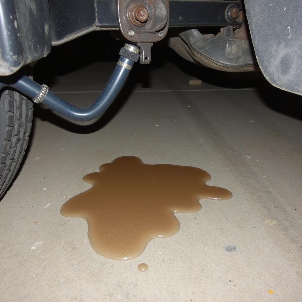 Brake Fluid Leak Underneath a 2002 GMC Yukon