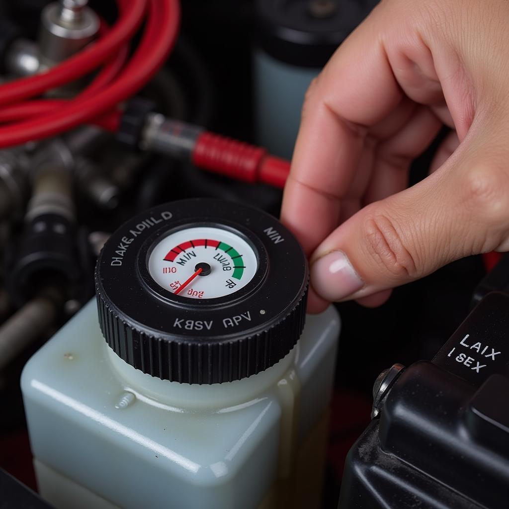 Checking Brake Fluid Level in a 1967 Mustang