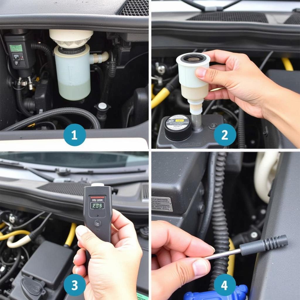 Checking Brake Fluid Level in a Dodge Grand Caravan