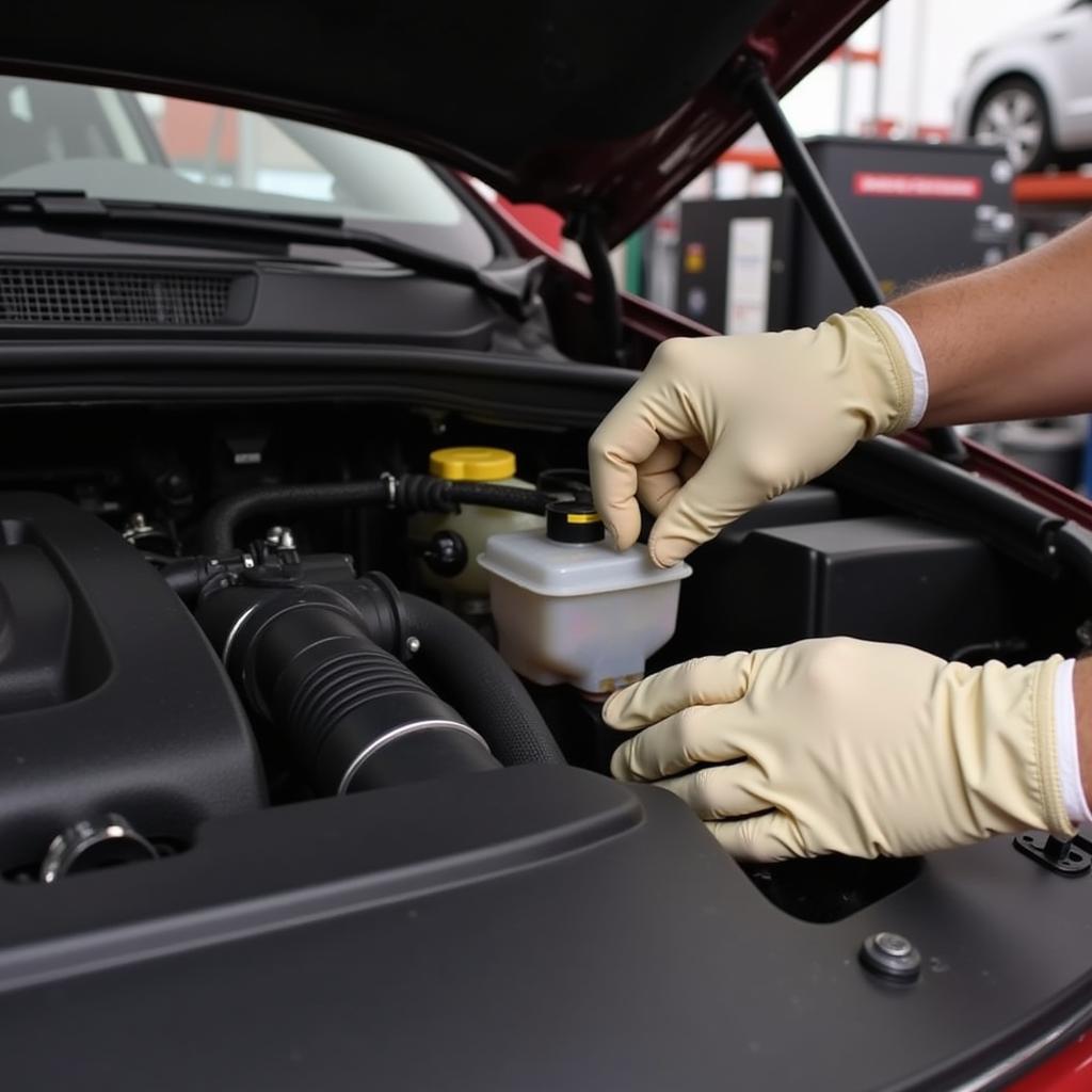 Checking Brake Fluid Reservoir