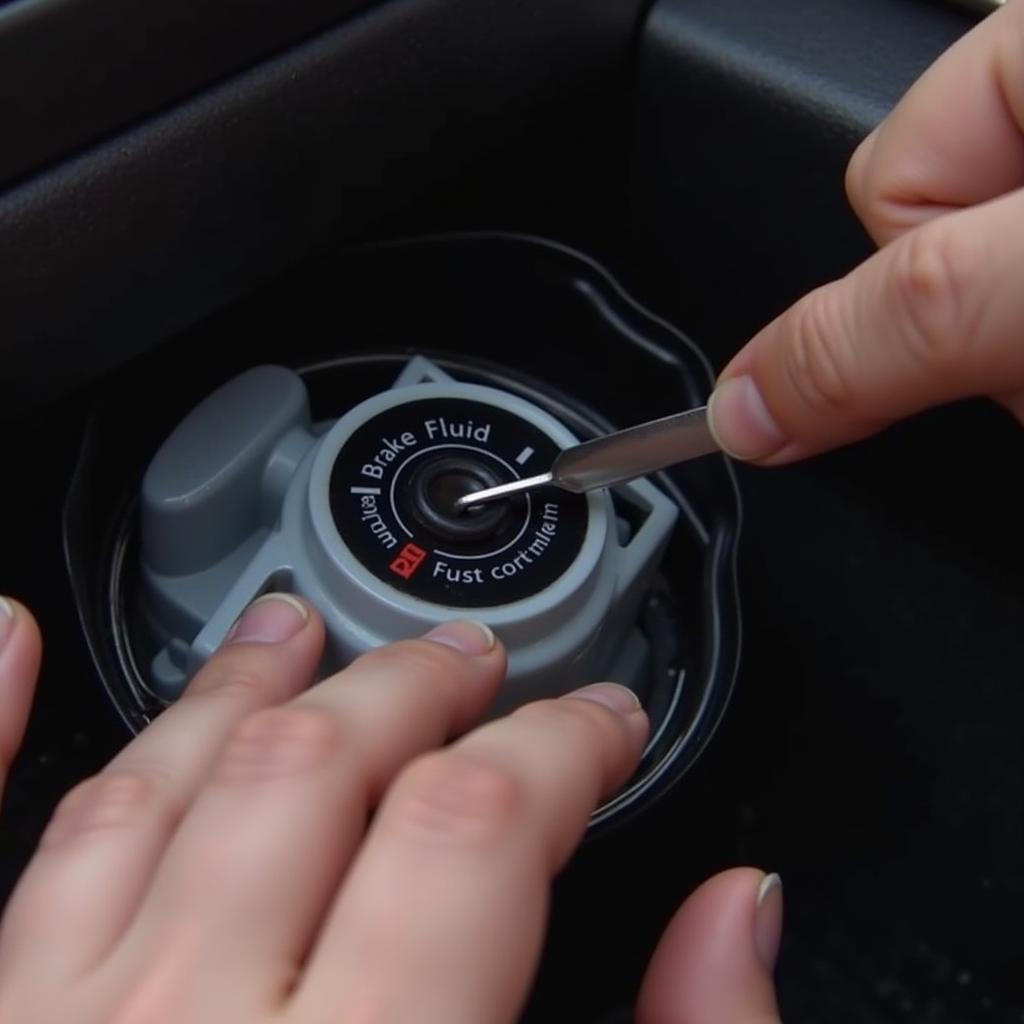 Checking Brake Fluid Level on a Honda CRV