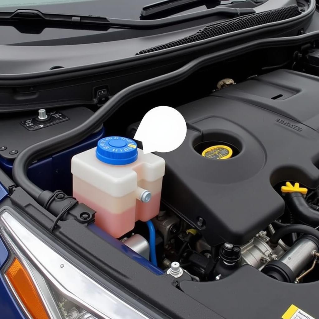 Brake Fluid Reservoir on a Nissan Altima