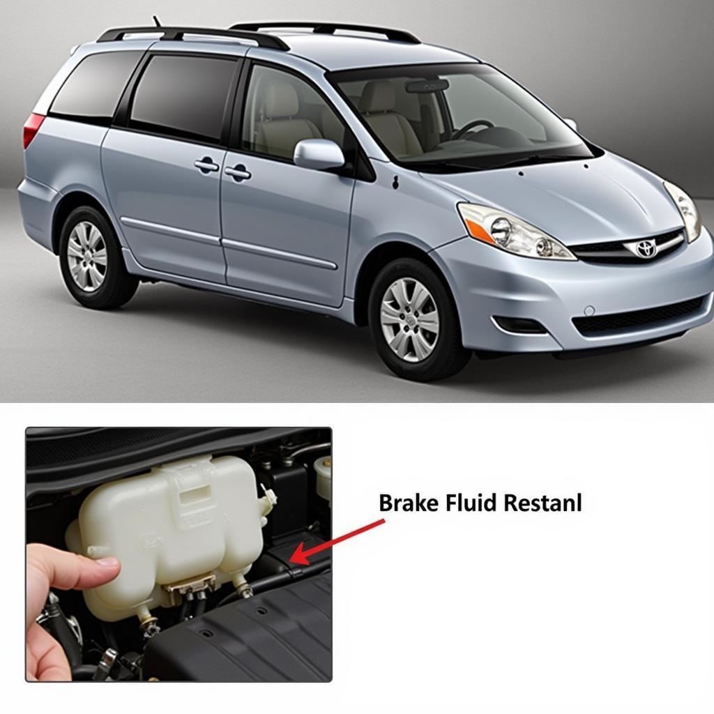 Brake Fluid Reservoir in a Toyota Sienna