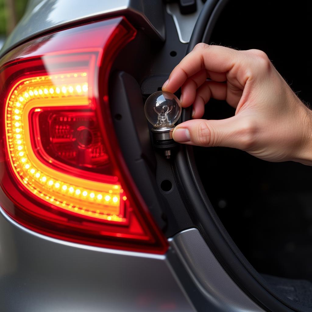 Replacing a Brake Light Bulb