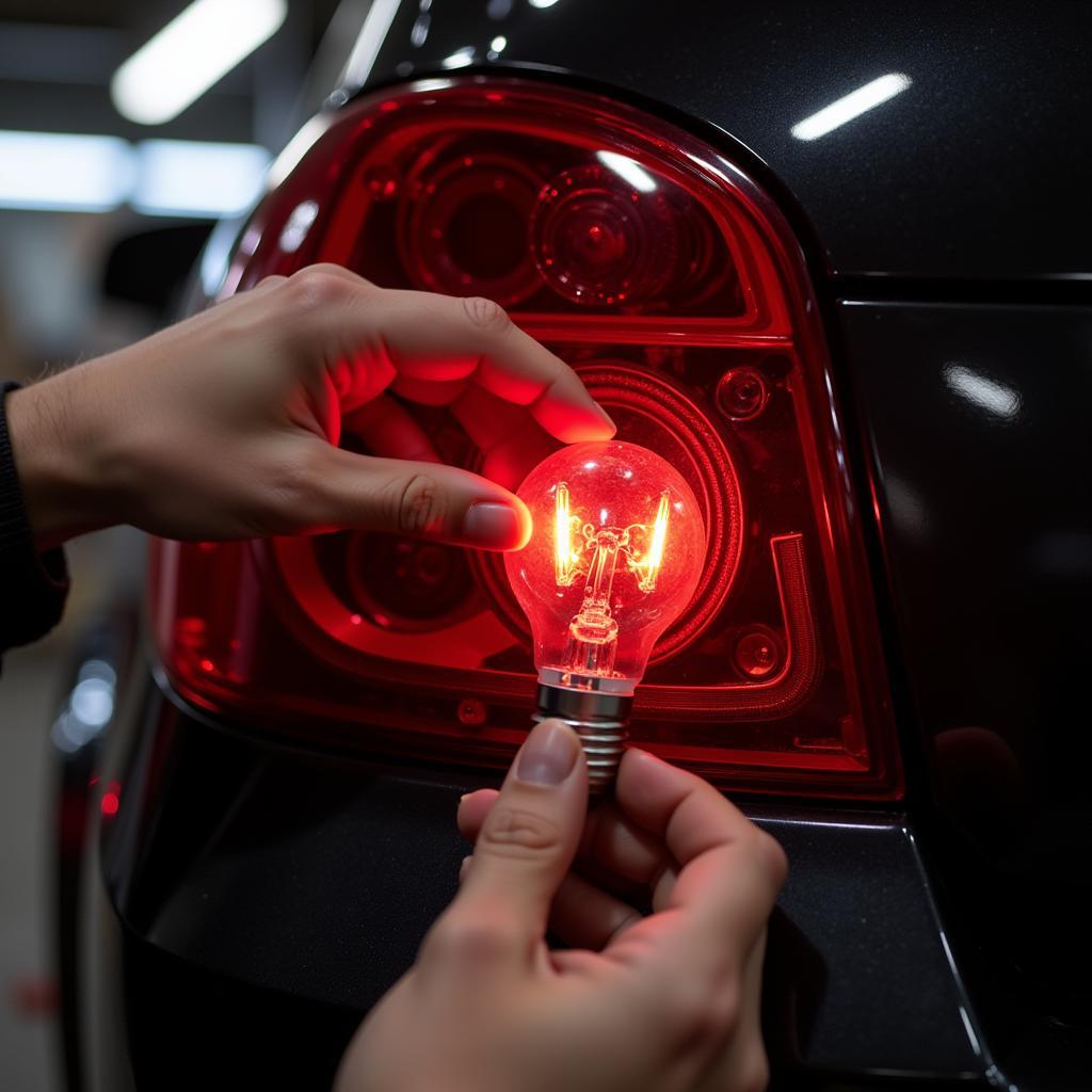 Replacing a Brake Light Bulb