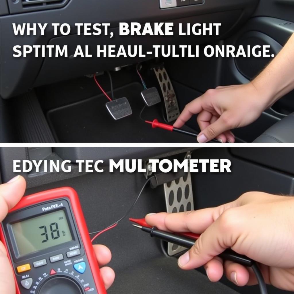 Testing Brake Light Switch with Multimeter