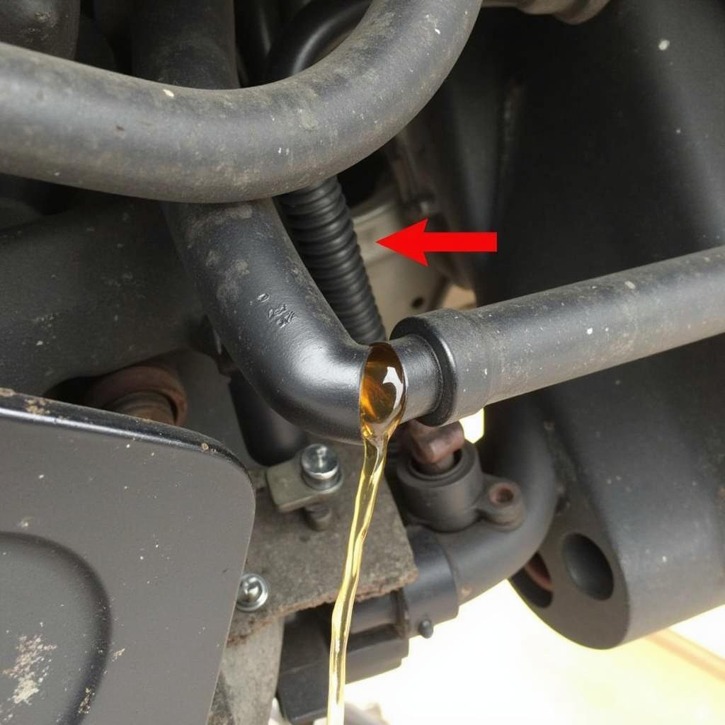 Leaking Brake Line