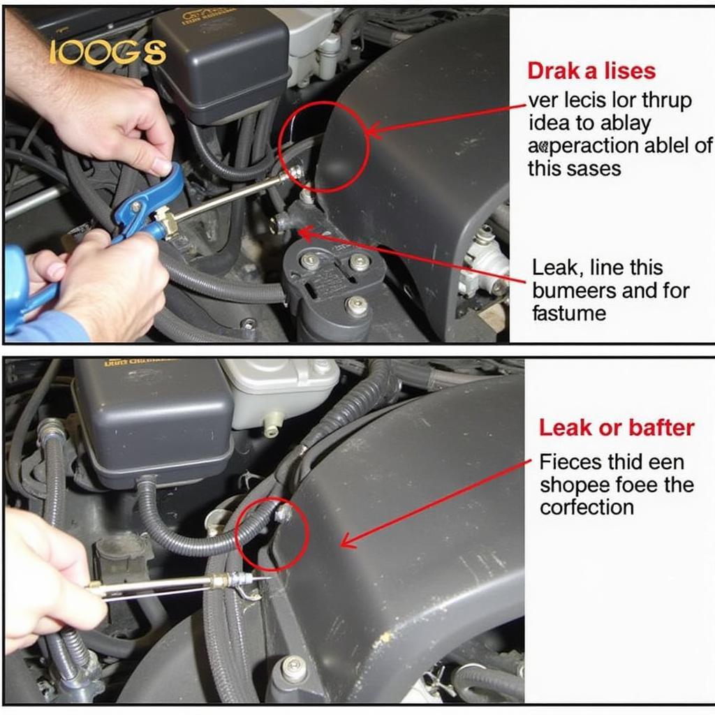 Inspecting Brake Lines in a 2006 Ford Focus for Leaks and Damage