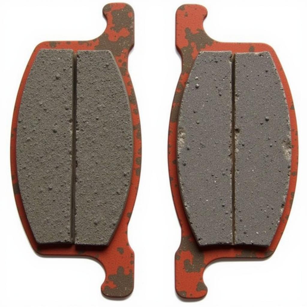 Comparison of New and Worn Brake Pads