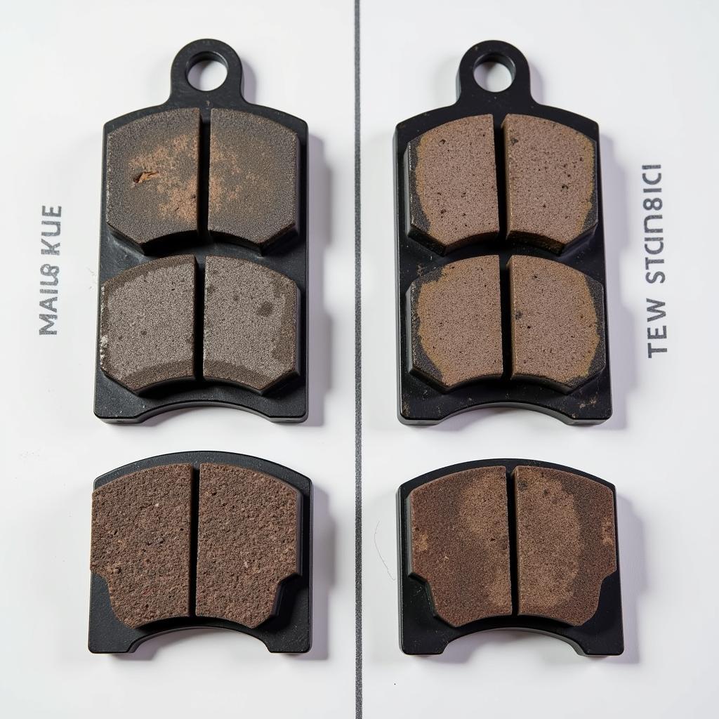 New vs. Worn Brake Pads