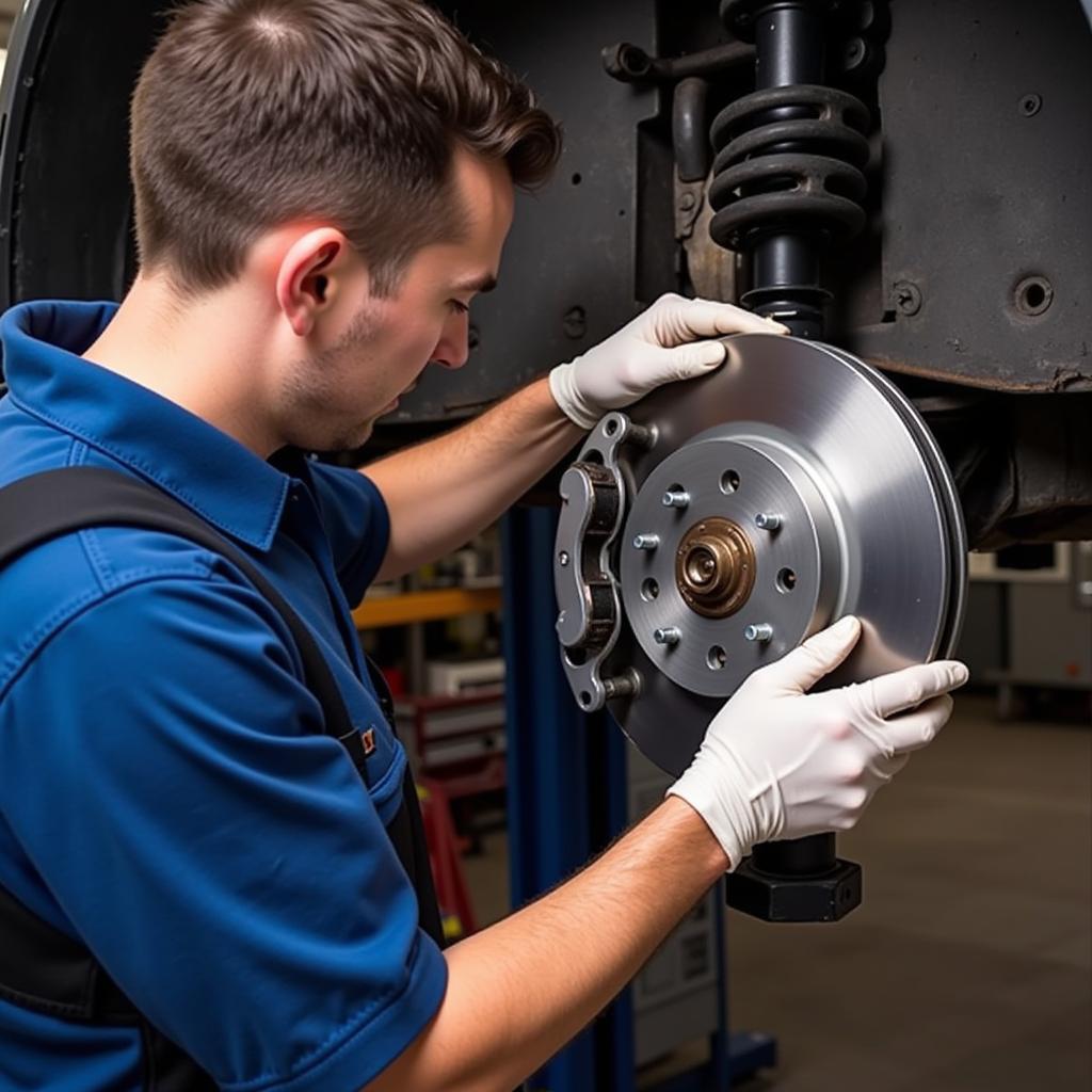 Inspecting Brake Pads