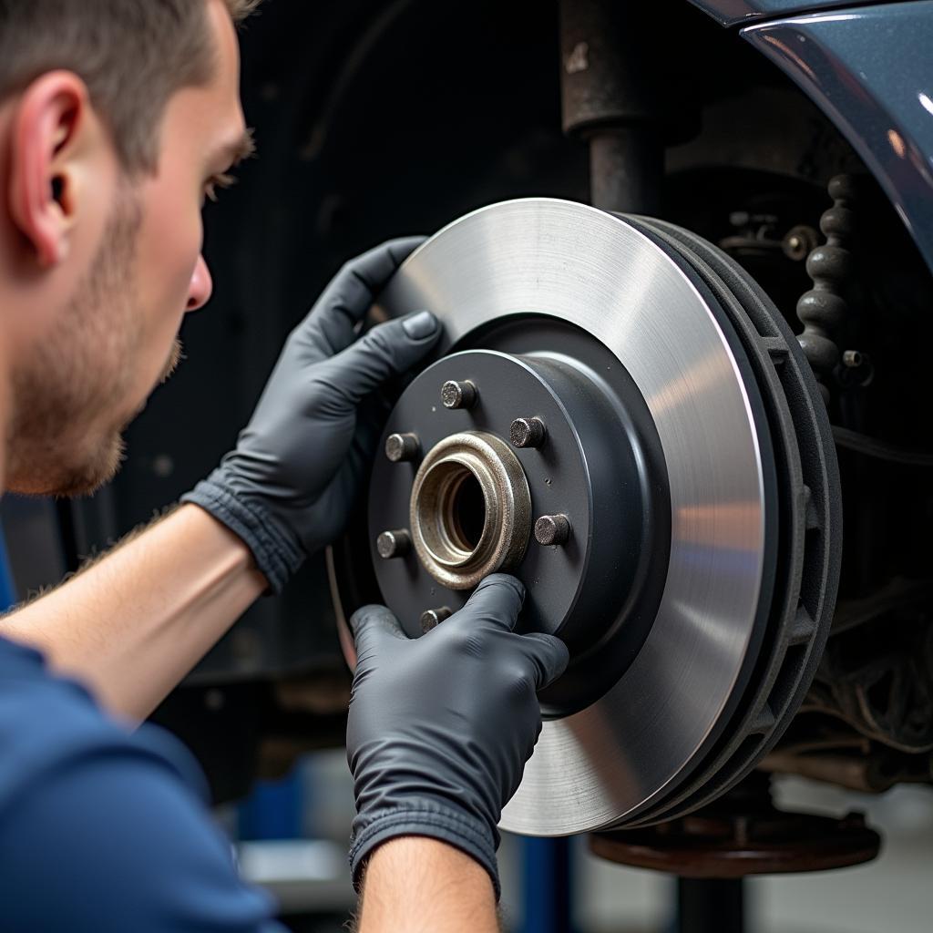 Inspecting Brake Pads