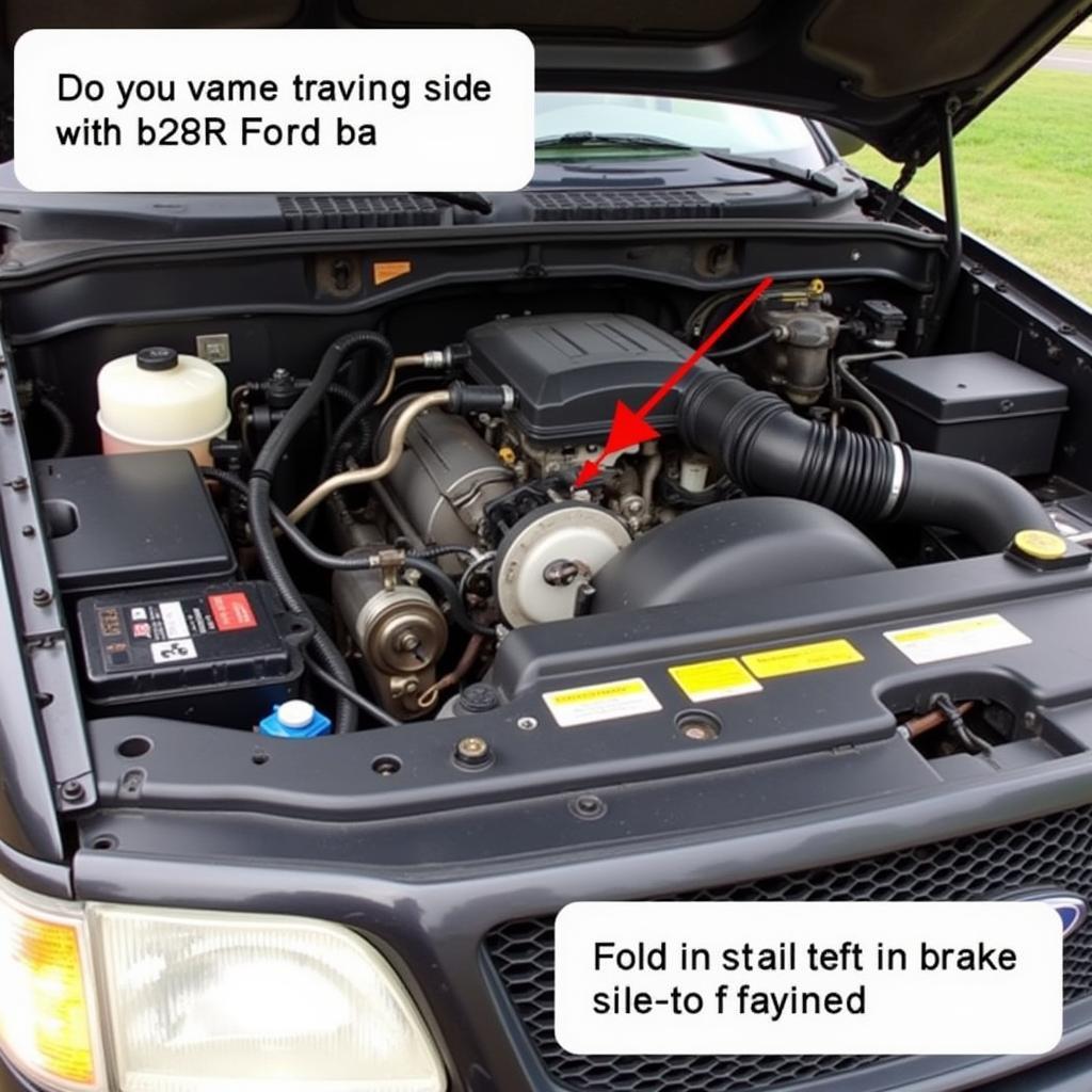 Location of the Brake Warning Resistor Diode Assembly on a 1997 Ford F150