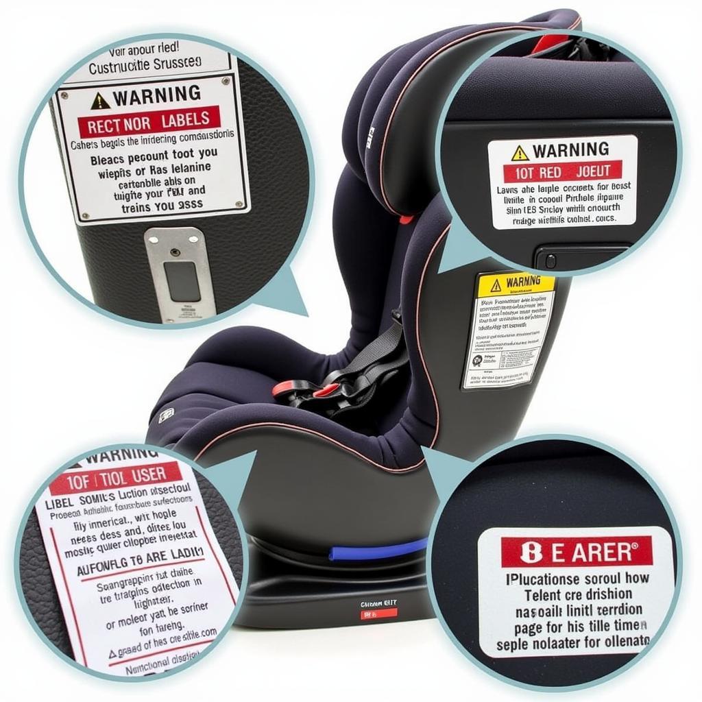 Car Seat Warning Label Placement