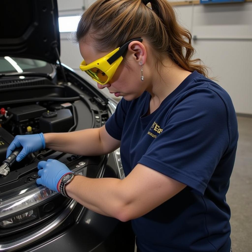 Checking Brake Fluid Level in a Subaru Legacy