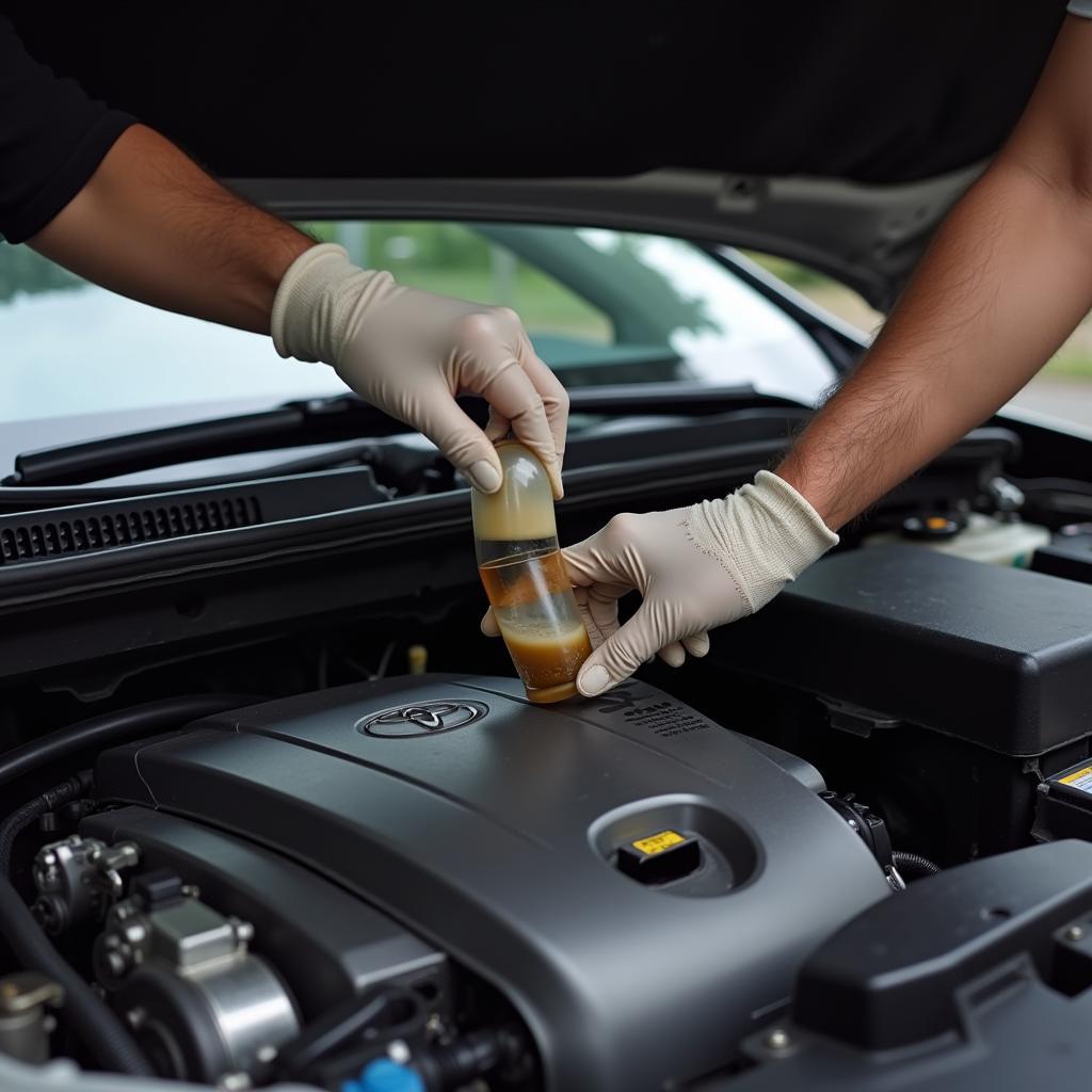 Checking Brake Fluid in a Toyota Camry