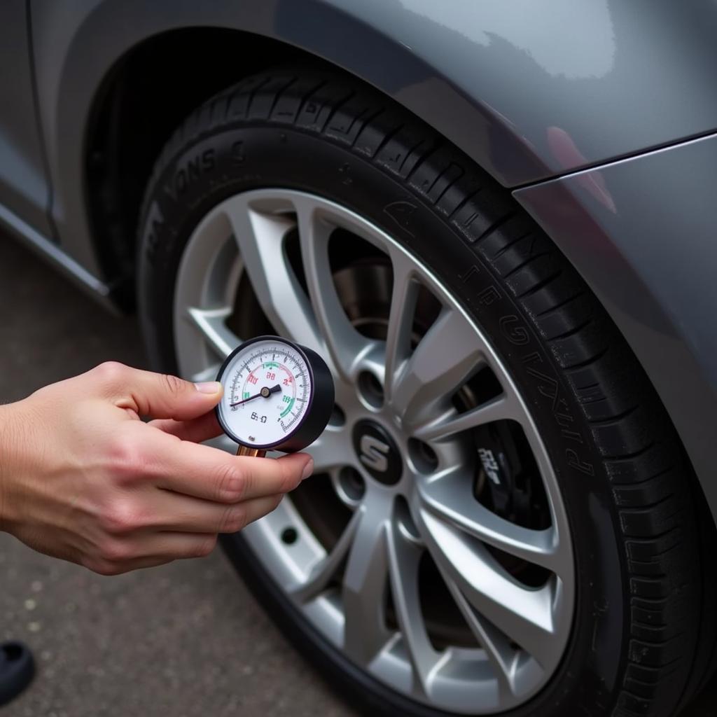 Checking Seat Ibiza Tyre Pressure