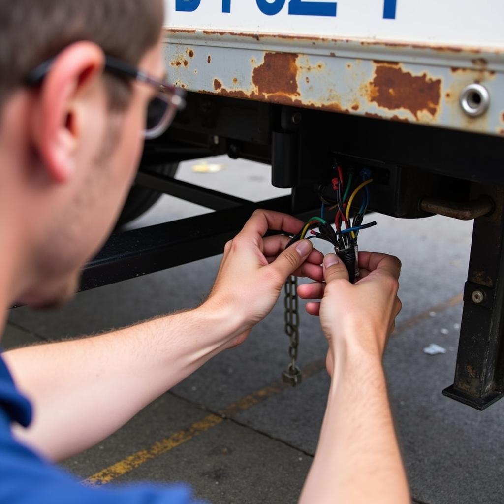 Inspecting Trailer Wiring for Faults