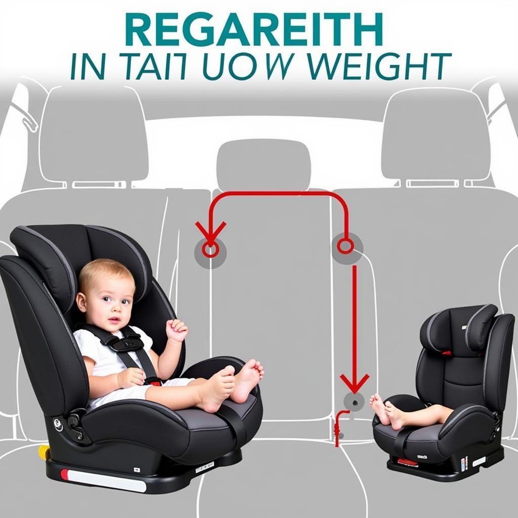 Proper installation of a child car seat using the LATCH system