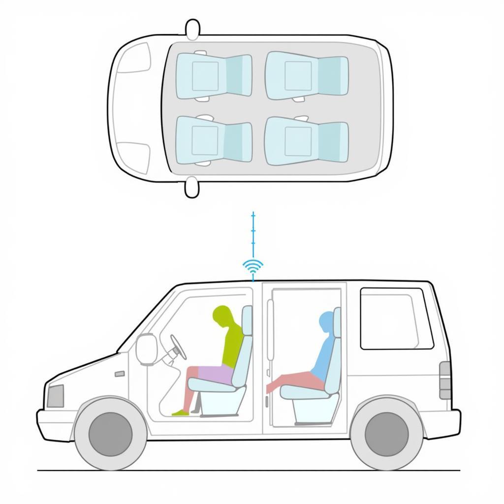 Child presence detection system illustration