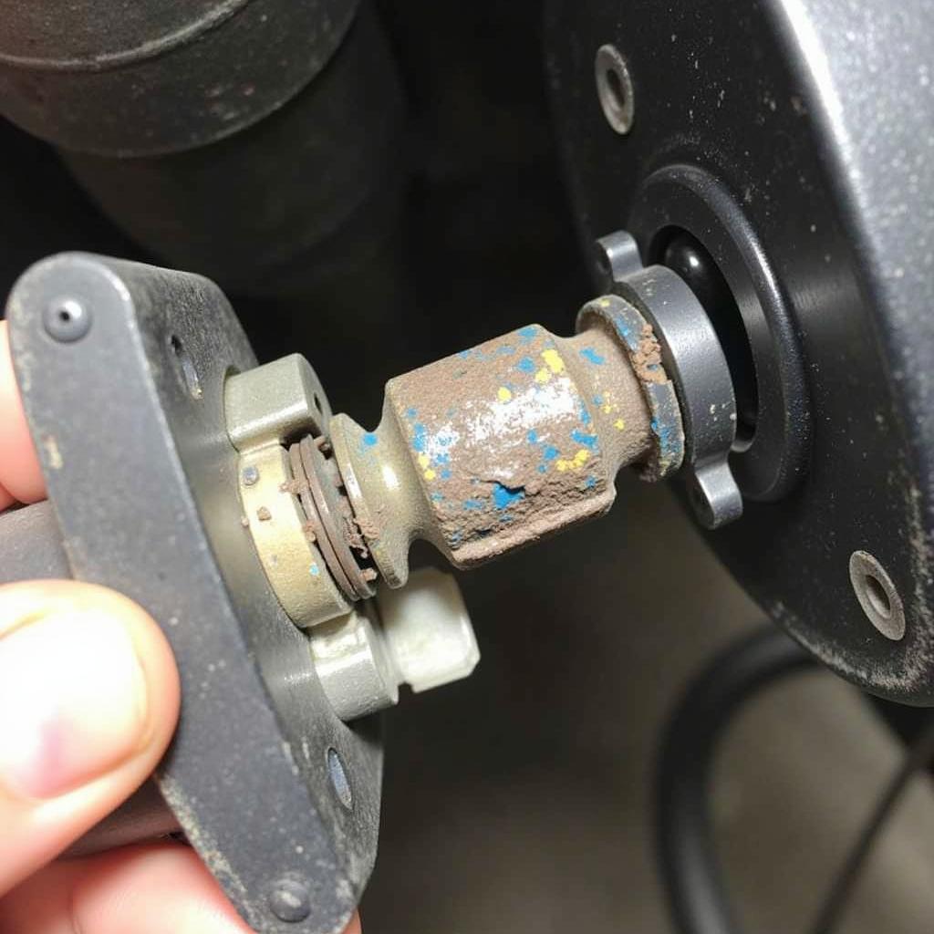 corroded brake pressure warning switch connector