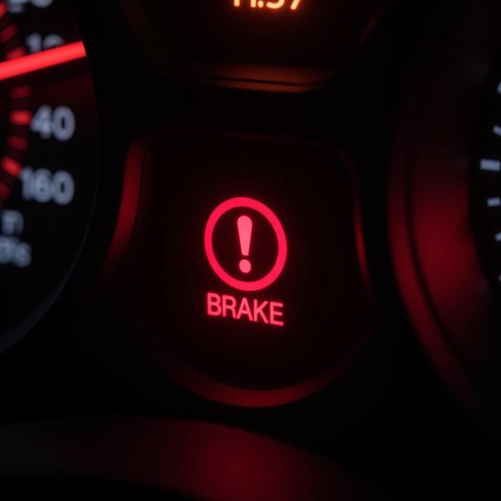 Emergency Brake Hazard Warning Light on Dashboard