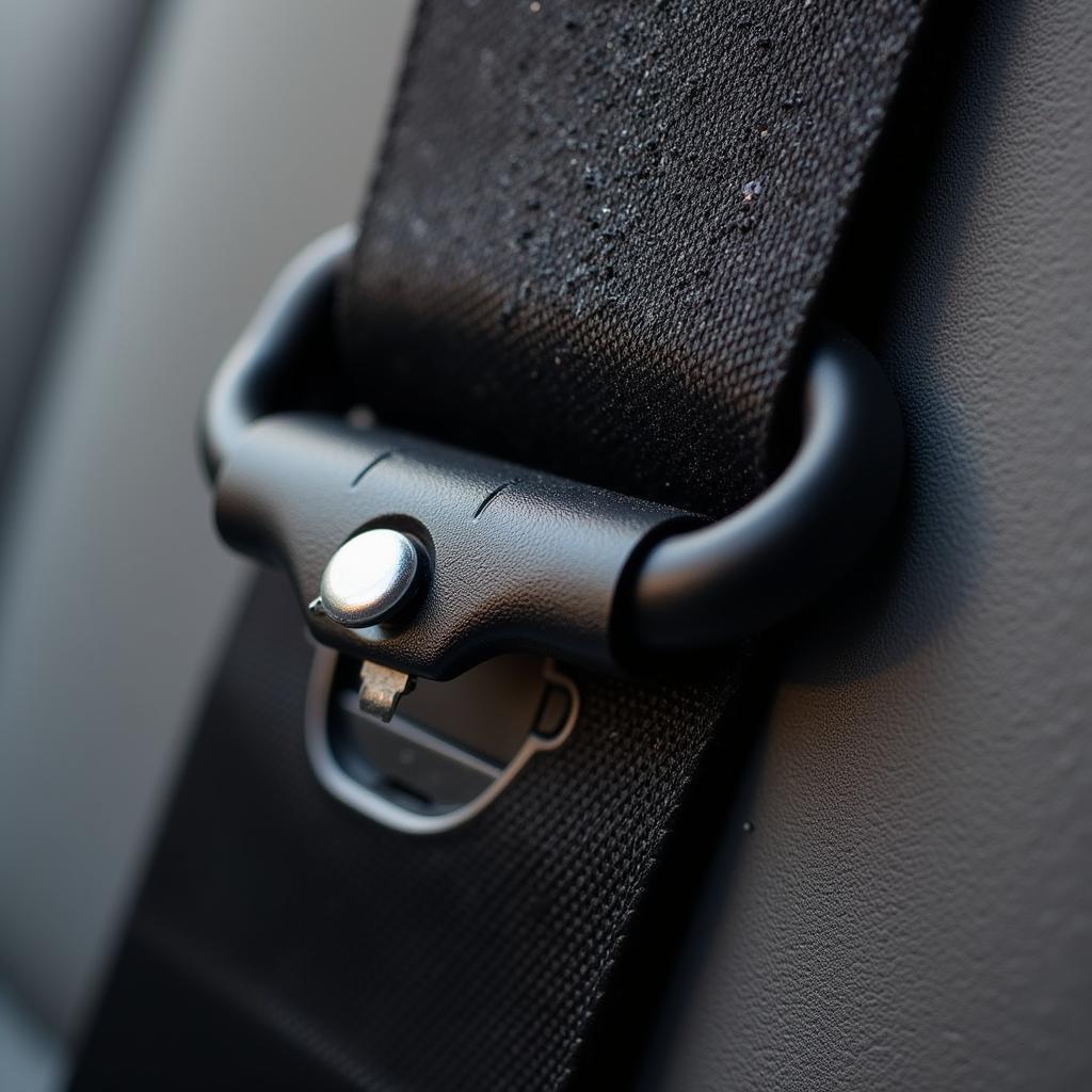 Car seat belt buckle with a faulty sensor