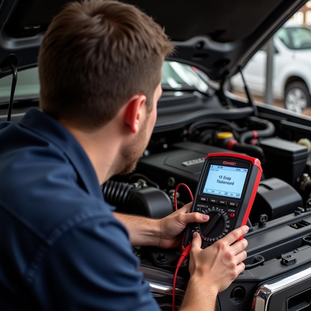 GMC Mechanic Diagnosing Brake Light Issue