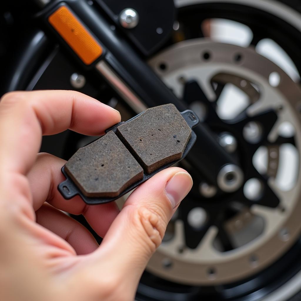 Inspecting Harley Davidson Brake Pads